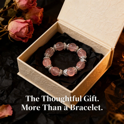 Rose Quartz Love Bracelet: Attract Romantic Connections & Heartfelt Harmony