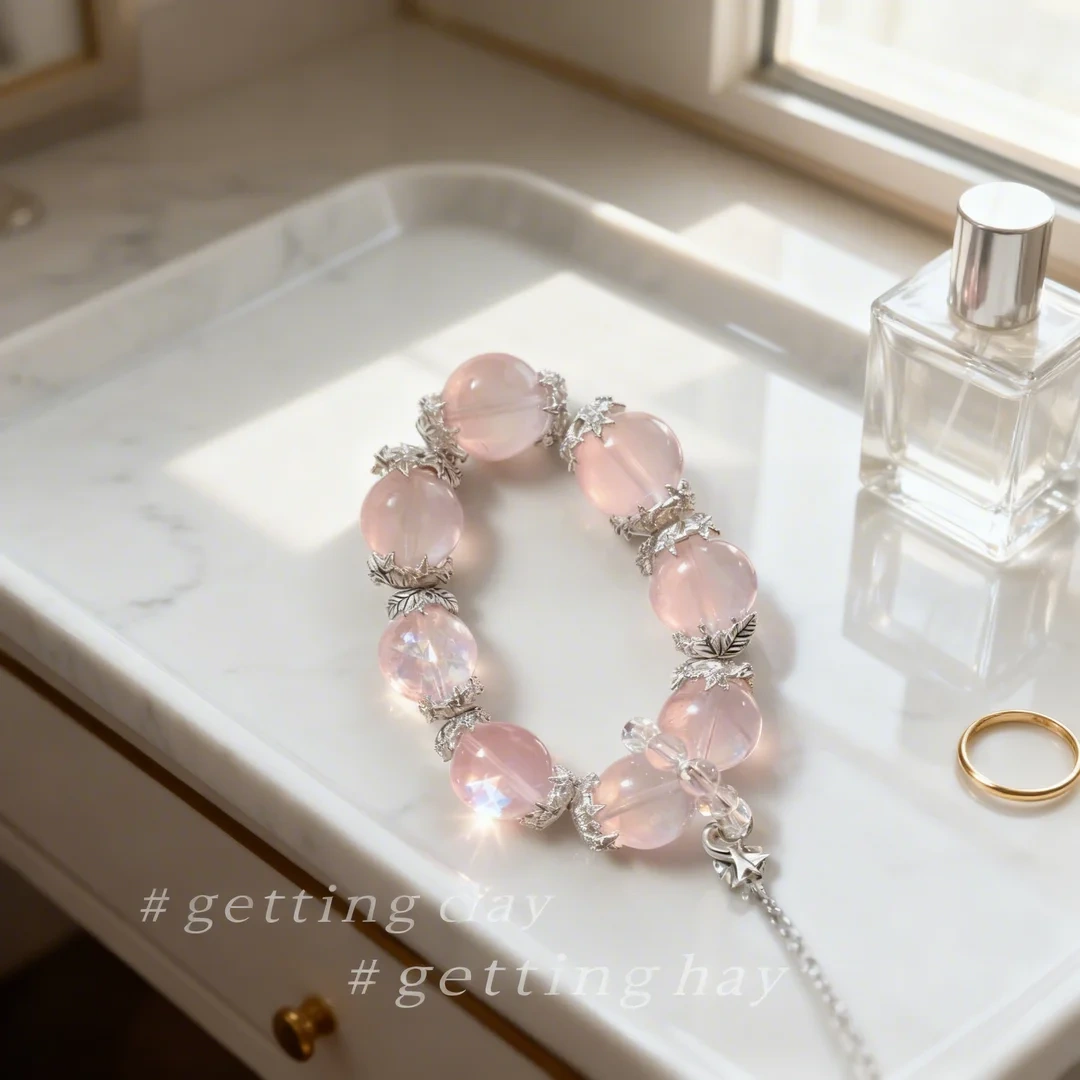 Rose Quartz Love Bracelet: Attract Romantic Connections & Heartfelt Harmony